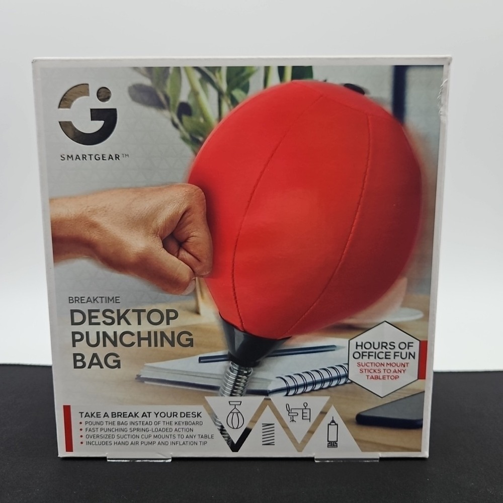 Smart Gear Breaktime Desktop Punching Bag Stress Relief Speed Style For Desk New